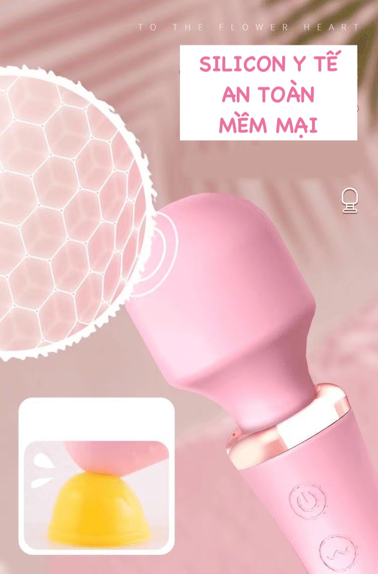 Chày rung 2 đầu LiLo không dây toả nhiệt máy massage điểm G