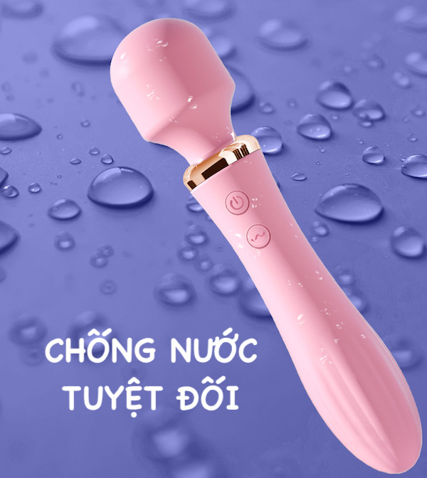 Chày rung 2 đầu LiLo không dây toả nhiệt máy massage điểm G