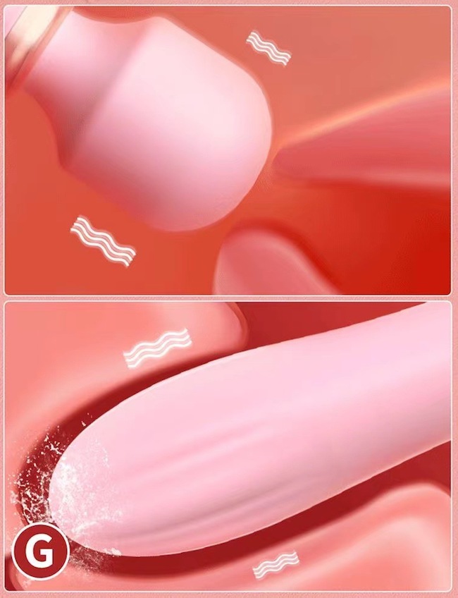Chày rung 2 đầu LiLo không dây toả nhiệt máy massage điểm G