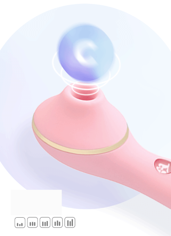 Máy Massage Vùng Kín KISTOY POLLY PLUS 2 Đầu Rung Hút Mạnh