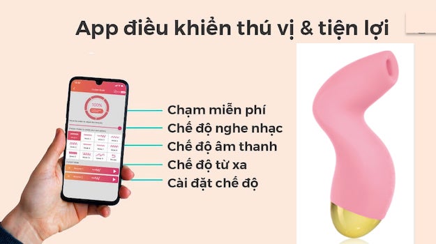 Svakom Pulse Pure Máy Massage Âm Vật Điều Khiển Qua App Công Nghệ Sóng Âm